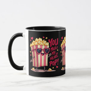Popcorn-Herz-Pop-Valentins-Design Tasse
