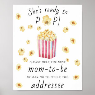 Popcorn - Hilfe für den geschäftigen Adressaten de Poster