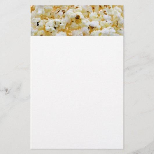Popcorn-Hintergrund Briefpapier (Vorderseite)