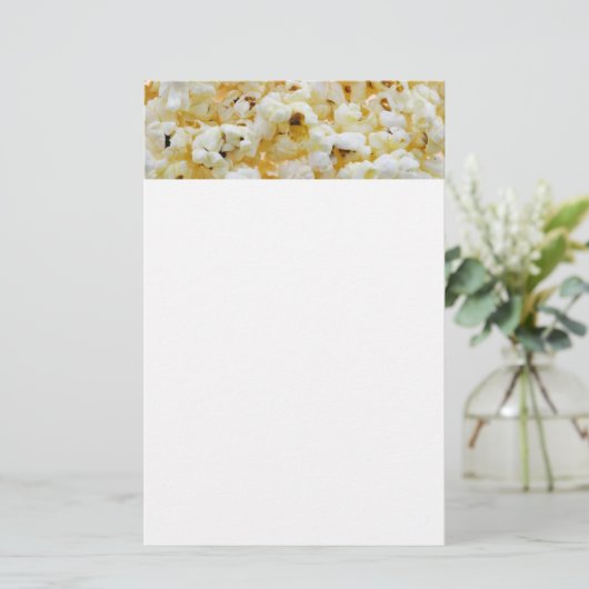 Popcorn-Hintergrund Briefpapier (Stehend Vorderseite)