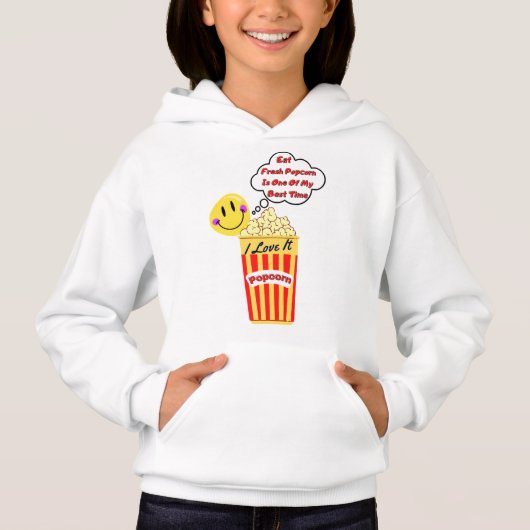 Popcorn I Love It Sweat Hoodie (Vorderseite)