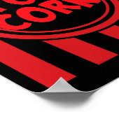 Popcorn Karneval Kostüm Shirt Funny Red Str. Poster (Ecke)