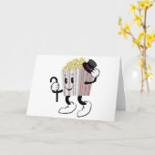 Popcorn Karte (Gelbe Blume)