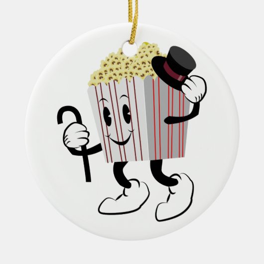 Popcorn Keramik Ornament (Vorne)