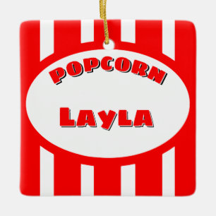 Popcorn Keramikornament