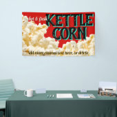 Popcorn Kettle Corn Festival Moon and Stars Banner (Messeveranstaltung)