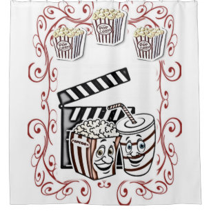 Popcorn-Kinderduschvorhang Duschvorhang