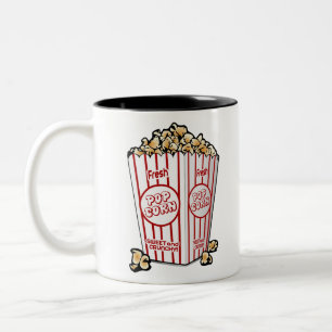 Popcorn-Kino Zweifarbige Tasse