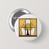 Popcorn, knallend auf dem Aprikosen-Baum Button (Vorne & Hinten)