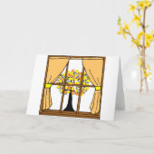 Popcorn, knallend auf dem Aprikosen-Baum Karte (Gelbe Blume)