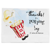 Popcorn Knallt Große Geschenktüte (Rückseite)