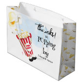 Popcorn Knallt Große Geschenktüte (Rückseite Schrägansicht)