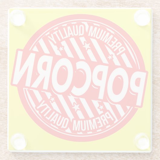 *Popcorn* Label Top Untersetzer (Rückseite)