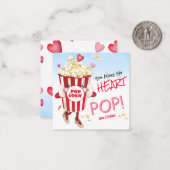 Popcorn Liebe Funny Mitteilungskarte (Vorderseite/Rückseite Beispiel)
