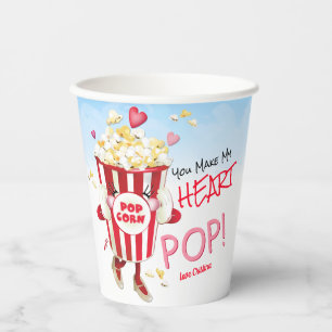 Popcorn Liebe Funny Pappbecher
