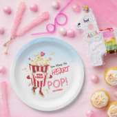 Popcorn Liebe Funny Pappteller (Party)