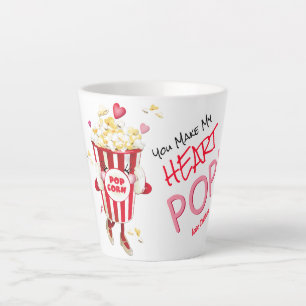 Popcorn Liebe Funny Pun Latte Tasse