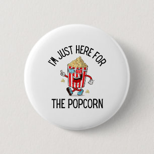 Popcorn-Liebhaber Campingausflug Süßes Popcorn Fil Button