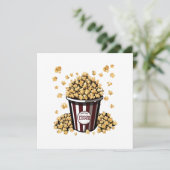 Popcorn Lover Einladung (Stehend Vorderseite)