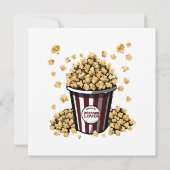 Popcorn Lover Einladung (Rückseite)