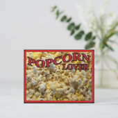 Popcorn Lover Geschenke und Bekleidung Postkarte (Stehend Vorderseite)
