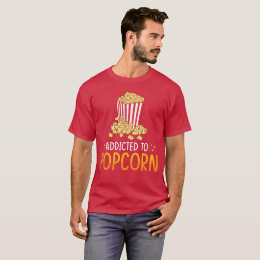 Popcorn Lover Gift Funny Popcorn friends T-Shirt (Vorne ganz)