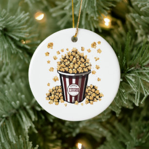 Popcorn Lover Keramik Ornament