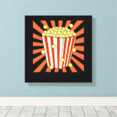 Popcorn Lover Popcorns Food Eater Graphic Leinwanddruck (Insitu (Holzboden))