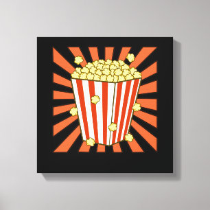 Popcorn Lover Popcorns Food Eater Graphic Leinwanddruck