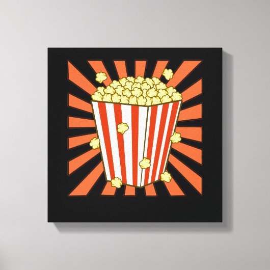 Popcorn Lover Popcorns Food Eater Graphic Leinwanddruck (Vorderseite)