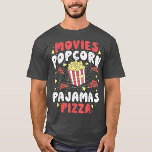 Popcorn Lovers Movie Watching Night T-Shirt