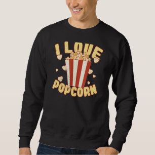Popcorn Lovers Popcorn Lover's Day I Liebe Popcorn Sweatshirt
