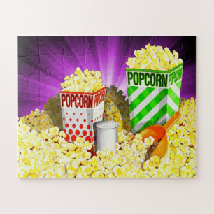 Popcorn Lovers Puzzle ,56 überdimensionierte Stück