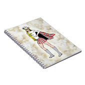 Popcorn-Mädchen-Notizbuch Notizblock (Rechte Seite)