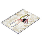 Popcorn-Mädchen-Notizbuch Notizblock (Linke Seite)