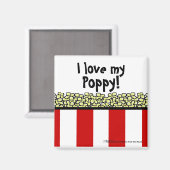 Popcorn Magnet (Vorderseite/Rückseite)