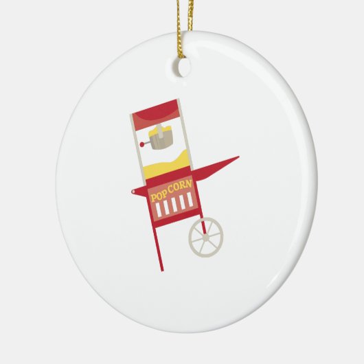 Popcorn-Maschine Keramik Ornament (Links)