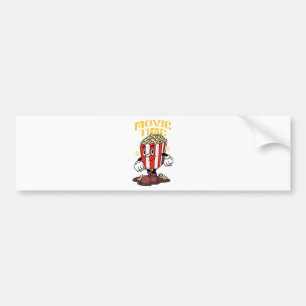 Popcorn Mascot Cartoon Autoaufkleber