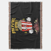 Popcorn Mascot Cartoon Decke (Vorderseite Vertikal)