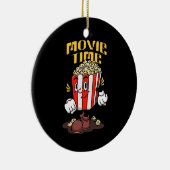 Popcorn Mascot Cartoon Keramik Ornament (Rechts)