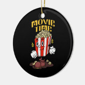 Popcorn Mascot Cartoon Keramik Ornament (Links)