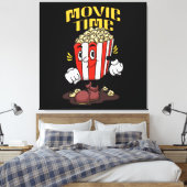 Popcorn Mascot Cartoon Leinwanddruck (Insitu (Schlafzimmer))