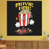 Popcorn Mascot Cartoon Leinwanddruck (Insitu (Wohnzimmer))