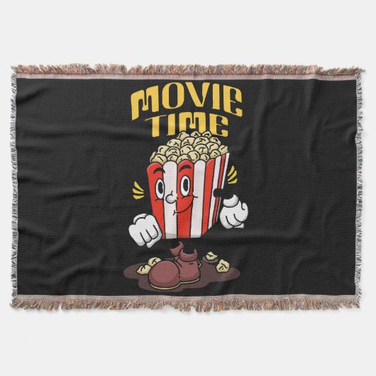 Popcorn-Maskottchen-Cartoon Decke (Vorderseite)