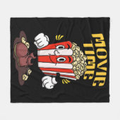 Popcorn-Maskottchen-Cartoon Fleecedecke (Vorderseite (Horizontal))
