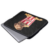 Popcorn-Mops Laptopschutzhülle (Vorne Knopf)