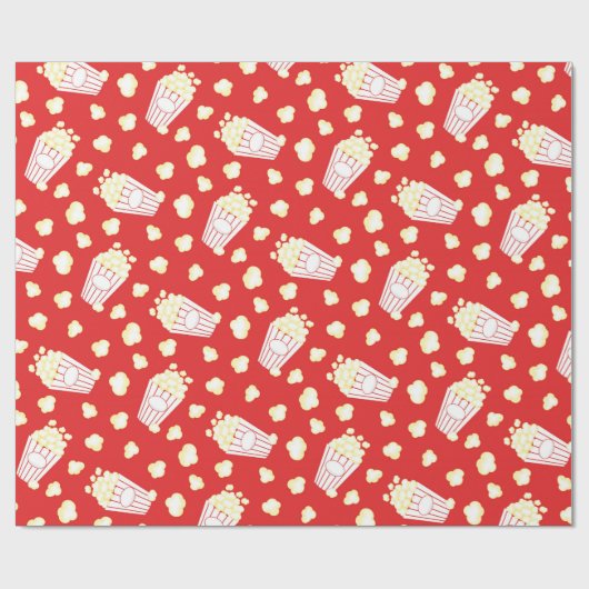 Popcorn Movie Muster Packpapier (Flach)