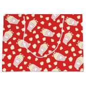 Popcorn Movie Night Party Tasche Große Geschenktüte (Vorderseite)