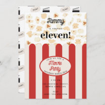 Popcorn Movie Party Geburtstagsparty Thema