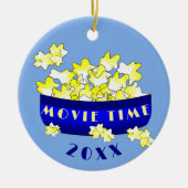Popcorn Movie Time  Keramik Ornament (Vorne)